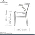 Yチェア オーク材 オイル仕上げ(シート高45cm)ナチュラルペーパーコード アクアクリーンクッションサービス CARL HANSEN&SON CH24